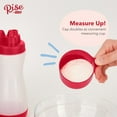 thumbnail image 6 of Rise By Dash Mini Batter Bottle for Precise Waffle Making, Pancake Art, 2 Cups - Red, 6 of 7
