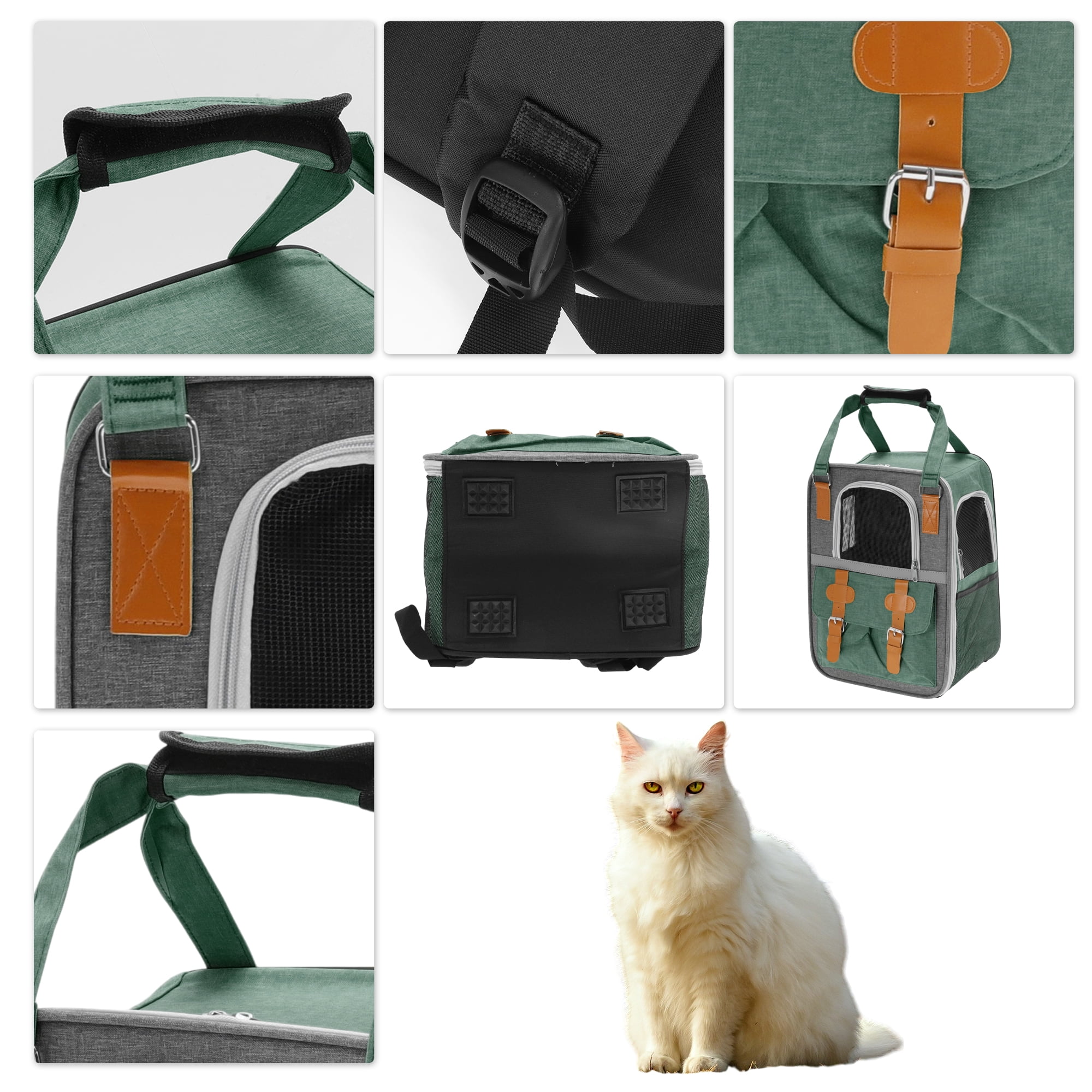 Unique Bargains Pet Carrier Portable Backpack for Cats and Small Dogs Carrier