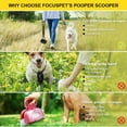 thumbnail image 6 of Pooper Scooper for Large & Medium, Small Dogs, Foldable Long Handle, Sturdy and Durable Great for Gravel, Grass, Concrete & Yard Spade, Easy to use Clean & Portable High Strength Material-Black, 6 of 7