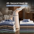 thumbnail image 5 of LifEasy GY-169 Portable Steamer for Clothes, 700W Handheld Garment Steamer with 45-Second Heat up, Anti-Leak Design, for Most Fabrics, Travel & Home, 5 of 10
