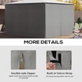 thumbnail image 4 of Light Grey Gazebo Sidewalls - 4-Panel Privacy Curtains for 10x13 Canopy - Durable Polyester, Includes Hooks & C-Rings - Outdoor Patio & Garden Shade, 4 of 7