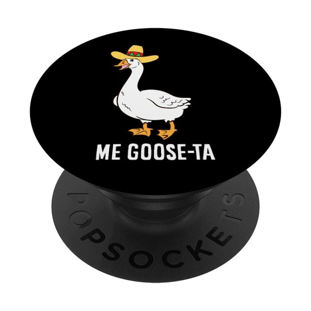 Divertidos juegos de palabras PopSockets con forma de ganso mexicano, con adhesivo PopGrip