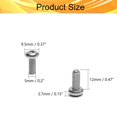 thumbnail image 2 of HUGFEGWE M5X12mm Machine Screws Phillips Pan Head Screws Bolts 0.8mm Pitch 304 Stainless Steel Fully Threaded Short Thread Rod Small Screws for Instruments Archery Tab Portable Monitor 50 Pieces, 2 of 6