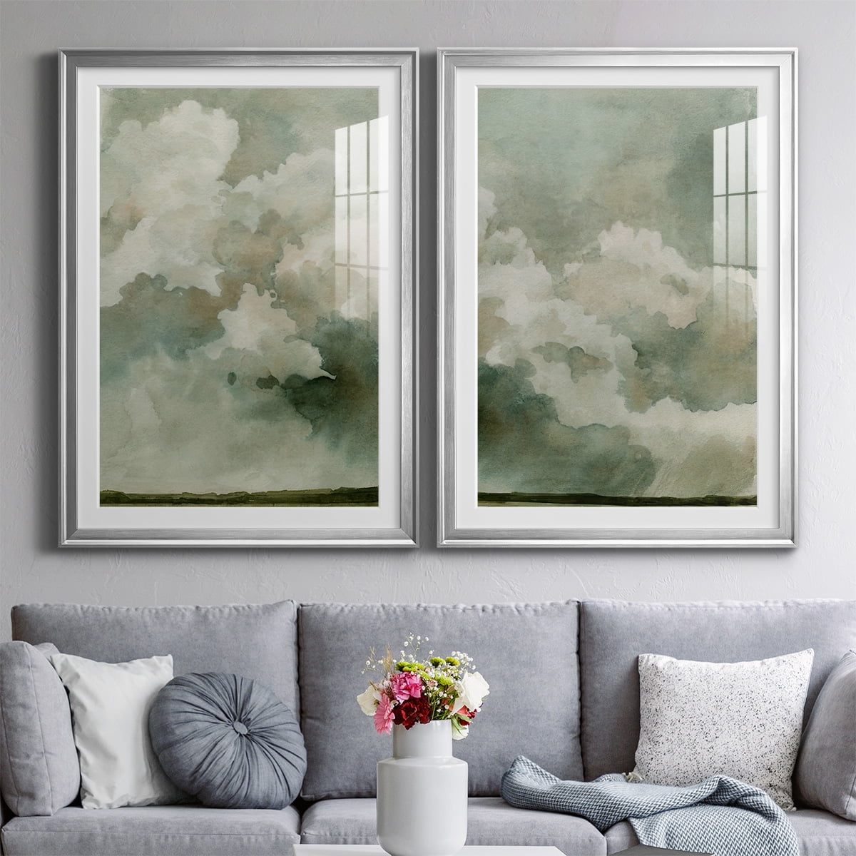 Wexford Home Coming Rain I Premium Framed Print, 18.5" x 24.5" - Ready to Hang, Silver (Set of 2)