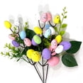 thumbnail image 5 of Artificial Easter Egg Picks Floral Branch Stems Colorful Egg Bouquet Picks Spring Easter Vase Displays Home Living Kitchen Table Centerpieces Farmhouse Decor Party 11.02 Inch (1Pcs), 5 of 5