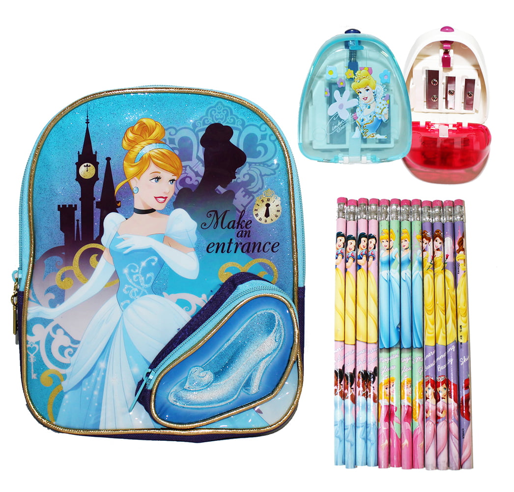 Princess Cinderella Blue 16" New 003340 Backpack Disney 