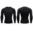 thumbnail image 4 of Ropa deportiva europea y americana para hombre, camiseta profesional de secado rápido, mallas elásticas para correr, ropa deportiva para maratón, 4 of 6