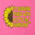 thumbnail image 5 of Wild Bobby, I'm Sunshine Mixed With A Little Hurricane , Inspirational/Christian, Women Tri-Blend Racerback Tank Top, Vintage Pink, Small, 5 of 5