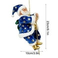 thumbnail image 2 of Climbing Santa Claus Christmas Figurine – Musical Santa on Rope, Sings Jingle Bells, Holiday Home Décor, Perfect for Tree, Fireplace, Window, or Door, Holiday Gift for Family, 2 of 5