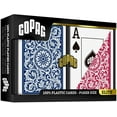 thumbnail image 2 of Copag 1546 Design 100% Plastic Playing Cards, Poker Size Red/Blue (Jumbo Index, 1 Set), 2 of 5
