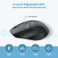 thumbnail image 4 of Ratón iClever MD360 ergonómico con Bluetooth y ratón Jiggler, 4 of 8