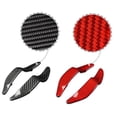 thumbnail image 4 of Red Carbon Fiber Shift Paddles For Mini R56 Lci Clubman R55 R57 R58 R59 R60 Steering Wheel Paddle E, 4 of 5