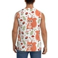 thumbnail image 4 of Goofa Squirrel And Printed Men's Sleeveless T-Shirt - Athletic Gym Workout Tank Top for Men - Moisture-Wicking, UPF 30+ Quick-Dry Muscle Tee-Small, 4 of 8