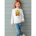 thumbnail image 2 of Funny Unicorn Donut V Long Sleeve Toddler -Image by Shutterstock,  5 Toddler, 2 of 4