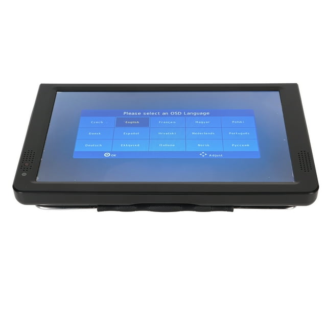 Téléviseur Numérique LED, Téléviseur Portable 12 Pouces ATSC 1080P Multi Formats Port USB Tuner Haute Sensibilité Signal Fort avec Support pour Voiture