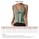 thumbnail image 5 of Camiseta sin mangas con botones a presión para mujer, camiseta cómoda de moda con botones para hacer deporte, 5 of 5