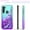 Teal/Purple, variant on Motorola Moto G Stylus 2020 Phone Case, Liquid Floating Glitter Quicksand Bling with Spot Diamond Cover - Pink/Purple
