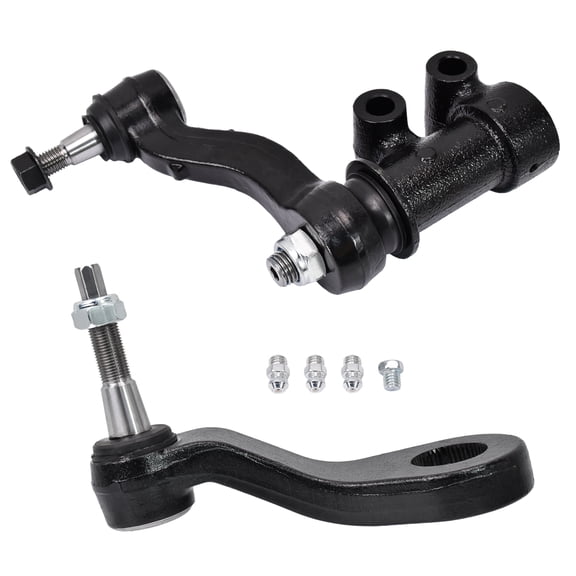 Hex Autoparts Steering Pitman Arm Idler Arm for 2011-2019 Sierra Silverado 2500HD 3500HD K400018 K440019 2Pcs