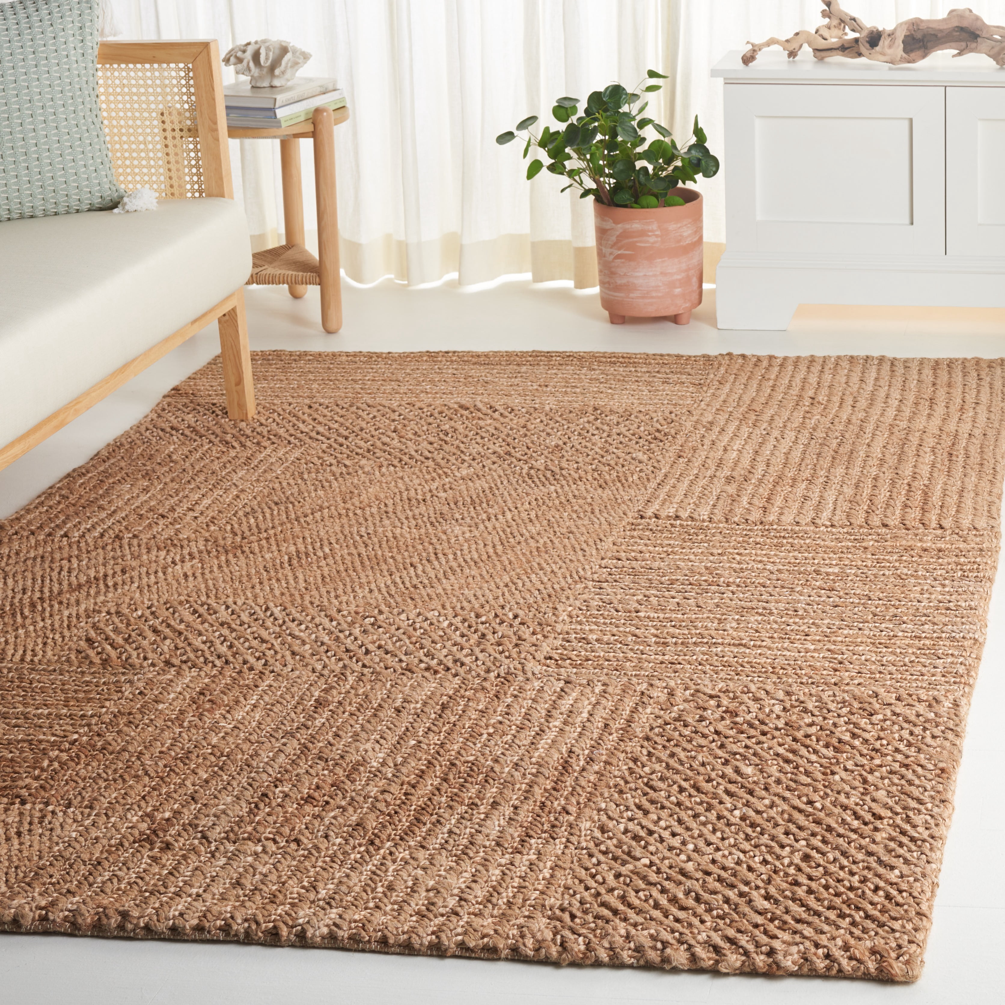 SAFAVIEH Natural Fiber Iacopo Solid Area Rug, Natural, 3' x 5'