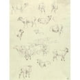 thumbnail image 2 of Robert Hills 19x24 Gold Ornate Framed and Double Matted Museum Art Print Titled - Flock of Sheep (After 1794), 2 of 4