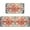Red Boho, variant on Kitchen Mats for Floor Set of 2 Pieces Bohemian Floral Medallion Country Vintage Kitchen Rugs and Mats Non Skid Washable Kitchen Floor Mat(17" Wx30 L 17" Wx 47" L)