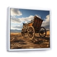 thumbnail image 2 of Designart "Classic Western Carriage Cart In The Usa" Old American Cart Floater Framed Canvas Wall Art, 2 of 5