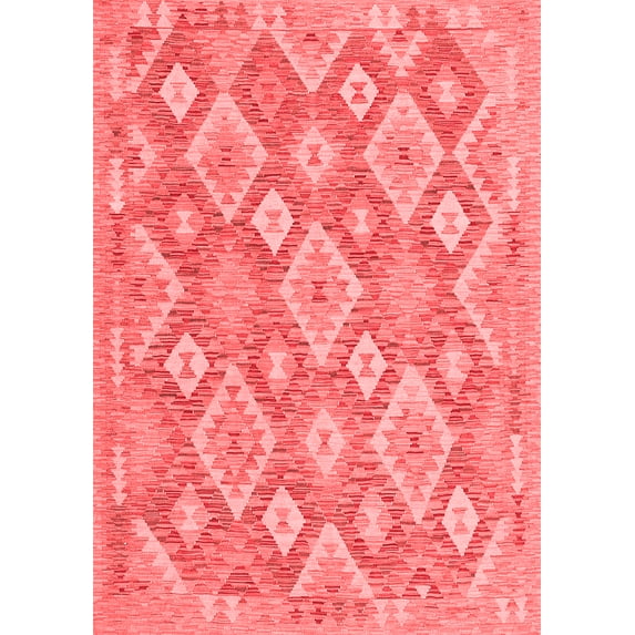 Ahgly Company Indoor Rectangle Southwestern Red Country Area Rugs, 5' x 7'
