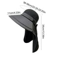 thumbnail image 3 of Sombrero de sol de ala ancha para exteriores,resistente al viento y transpirable,estilo pescador,ideal para viajes,con protección UV,perfecto para la playa,senderismo,ciclismo y como sombrero, 3 of 6