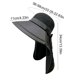 thumbnail image 3 of Sombrero de sol de ala ancha para exteriores,resistente al viento y transpirable,estilo pescador,ideal para viajes,con protección UV,perfecto para la playa,senderismo,ciclismo y como sombrero, 3 of 6