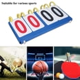thumbnail image 2 of Peahefy 3/4 Digit Portable Flip Sports Scoreboard Score Conuter for Table Tennis Basketball , Portable Scoreboard, Basketball Scoreboard, 2 of 5