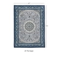 thumbnail image 6 of Linon Emerald Paulson Woven Microfiber Polyester 6'7"x 9'7" Rug in Cream, 6 of 9