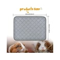 thumbnail image 2 of 1/2 piezas de forro polar para jaulas de conejillos de indias, alfombrilla reutilizable, lavable, impermeable, almohadillas para orinar para gatitos y cachorros, 2 piezas, 2 of 5