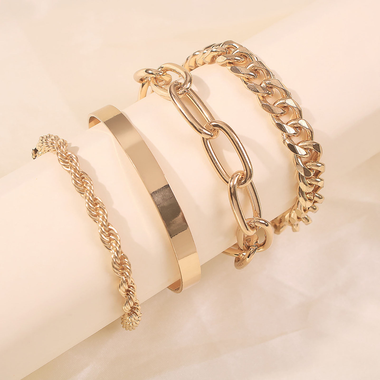 Details about   18CT Real white gold plated snake chain bracelet real white gold hearts gift box