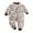 Coffee, variant on Utlike Baby Girls Bodysuits Newborn Thermal Long Sleeve Thick Warm Romper Athletic Fit Playsuits For Infant Size 0 Months-3 Months