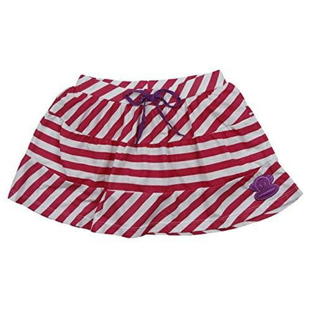 Paul Frank Babies - Paul Frank Little Girls Kids Julius Stripe Elastic Drawstring Skater Skirt Skort
