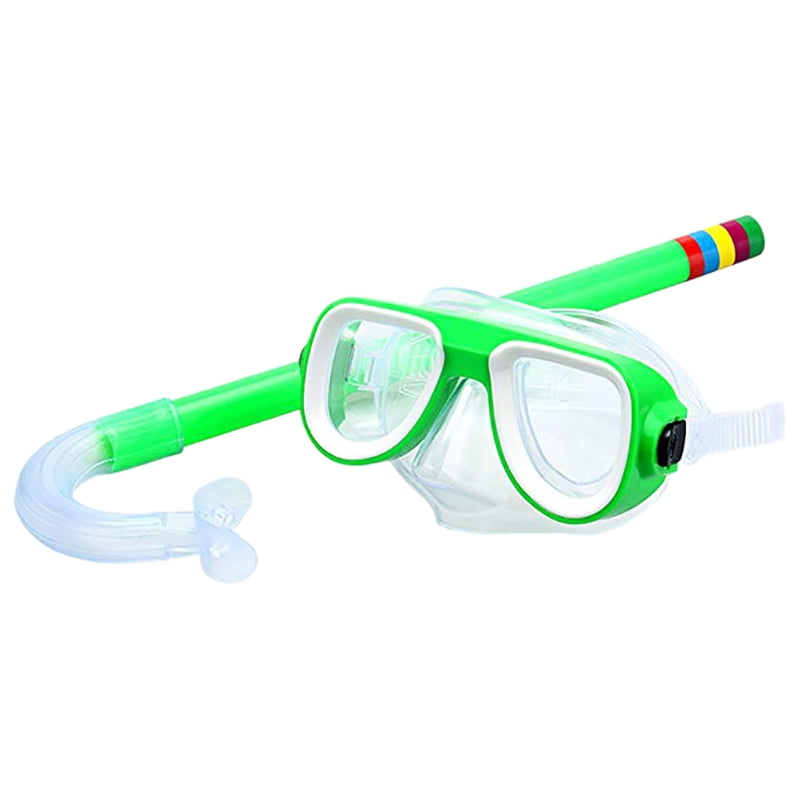 3pc/Set Kids Glass Swimming Swim Diving Scuba Anti-Fog Goggles Mask Snorkel USA 