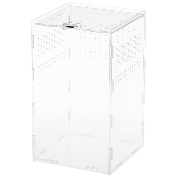 MesaSe Transparent Feeding Box Hermit Crab Tank Animal Arboreal Acrylic