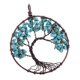 thumbnail image 3 of Colgante de árbol de alambre de cobre joyas de de piedras naturales para collar de cadena de bricolaje Verde Yinane Collar pendiente, 3 of 8