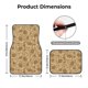 thumbnail image 5 of Fotbe Brown Flowers Juego de 4 Tapetes para Auto con Estampado – Alfombrillas de Goma Reforzada, Diseño Antideslizante, Protección para Todo el Año – Vehículos, Autos, Camionetas y SUVs, 5 of 7