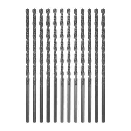 Uxcell High Speed Steel Lengthen Twist Drill Bit 3mm Black Oxide Round Shank 12 Packs