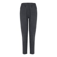 thumbnail image 1 of Pantalones de pana Prolriy para mujer, pantalones de pana para mujer, pantalones casuales de cintura alta elástica, pantalones rectos, sueltos y cómodos con bolsillos, pantalones de mujer, gris, XXL, 1 of 4