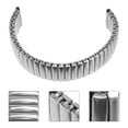 thumbnail image 6 of Zoyueyie Stretch Stainless Steel Watch Band, Delicate Elastic Watch Strap, Flexible Expansion Replacement Strap, Comfortable Watch Band for Men Daily Watch Wearing Silver ( 16MM ), 6 of 10