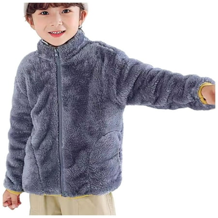 

RPVATI Infant Baby Girls Toddler Long Sleeve High Neck Thicken Coat Fleece Outerwear Zip Up Warm Winter Clothes 6M-7Y