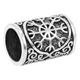 thumbnail image 5 of 81stgeneration Unisex 925 Sterling Silver Norse Helm of Awe Braid Beard Dreadlock Hair Bead Tube, 5 of 5