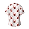 thumbnail image 2 of Fotbe Spiders Insects print Short Sleeve Button Down Shirts for Men Casual Summer Beach Wrinkle Free Shirt-Small, 2 of 7