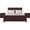 Espresso, variant on Camden Isle Winston Platform Bed | Paneled Headboard | Queen, Black