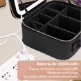 thumbnail image 4 of Bolsa de Maquillaje de Viaje con Iluminaci&oacute;n LED con Espejo 3 Ajustes de Color,Caja de Maquillaje Cosm&eacute;tica,Caja de Cambiador Organizadora para Mujeres,Cosmetiquera de Viaje,Herr, 4 of 7