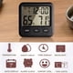 thumbnail image 2 of Higrómetro Digital para Interiores, Termómetro y Medidor de Temperatura y Humedad con Relojes de Escritorio para Dormitorio, Oficina y Hogar., 2 of 5
