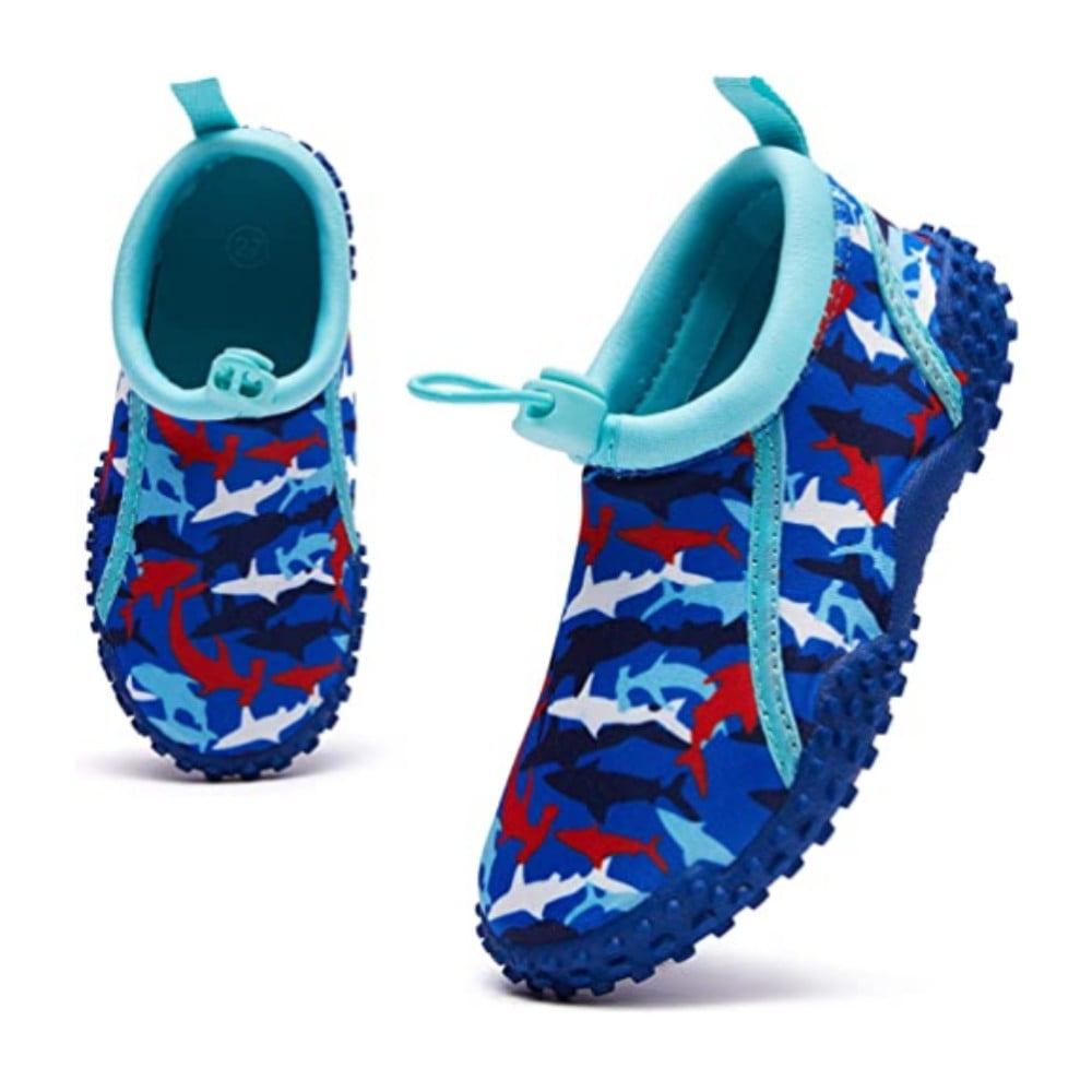 Bocca Swim Shoes Blue Shark Kids Beach Water Shoes 12M