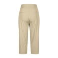 thumbnail image 5 of HEILAU Dressy Capri Pants for Women High Waisted Work Casual Cropped Pants Summer Slacks Stretch Dress Pants with Pockets, S-5XL Beige, 5 of 7